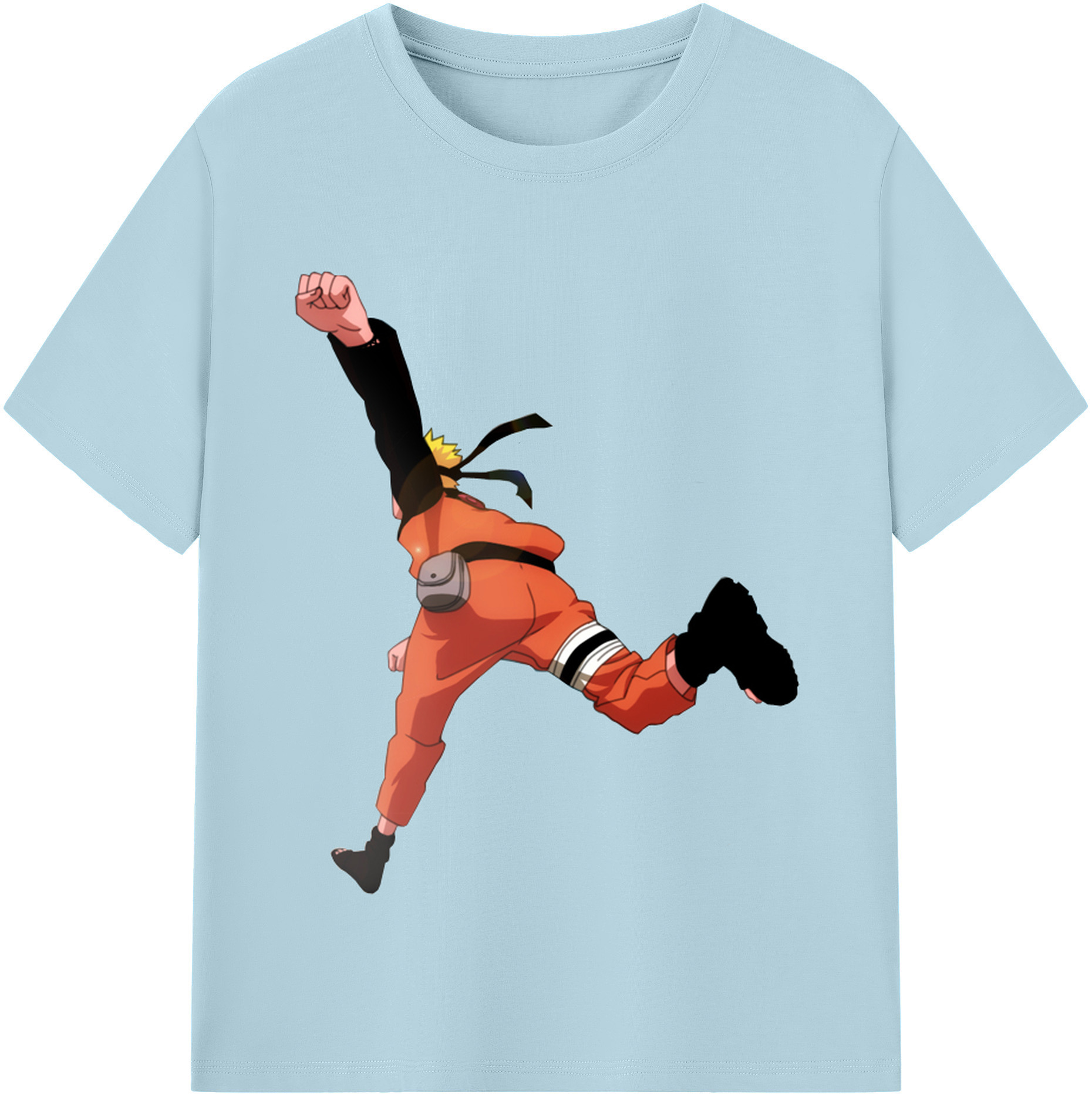 （画像用） NARUTO -ナルト- うずまき ナルト Uzumaki Naruto 綿100％半袖Tシャツ（フロントプリント）